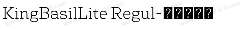 KingBasilLite Regul字体转换